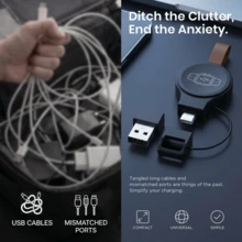FAIRWIT 2-In-1 Smartwatch Wireless Charger, Dual System Support, Portable Keychain Pendant, Business Travel, Birthday Gift, Holiday Gift - View 4