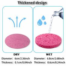 Round Compressed Facial Cleansing Sponges, Soft Face Wash Sponge Pads For Makeup Removal, Gentle Exfoliating & Daily Skincare, Multiple Colors - Multicolor - View 4