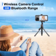 1pc 4.02 Inch Magnetic Phone Selfie Monitor Screen, -Suitable For Photography, Live Streaming, Wireless Vlog Screen With Remote Control Function, High-Definition Screen 180° Rotation And Screen Mirroring, Supports Phone Rear Camera, With Zoom/Remote Control/Speaker Function, 33ft Bluetooth Range, 3 Brightness Adjustment Levels, Camera, Lighting, Suitable For Mother's Day/Birthday/National Day/Graduation/Travel Gift (White) - Multicolor - View 4