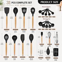31Pcs Tool Set - Black Kitchenware-31 Pcs - View 3