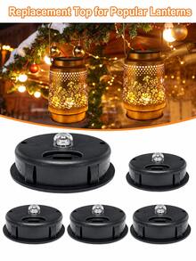 POSE UP 2/4pcs Solar Light Replacement Covers, Outdoor Solar Lantern Spare Parts, Durable Waterproof Light Shell, Top 8cm/3.15in, Bottom 7cm/2.76in, Easy Install Replacement Lamp Shade, Suitable For Solar Garden Lights, Hanging Lights And Solar Panel Boxes - Warm Light - View 1