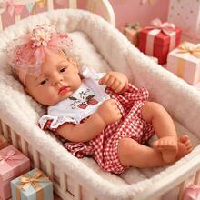 Boneka Reborn Realistis dari Karet Lembut, Tinggi 42cm, Boneka Reborn dengan Pakaian dan Aksesoris, Hadiah Pendamping, Kejutan Ulang Tahun, Cocok untuk Hadiah - MultiWarna - View 6
