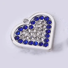 1pc Rhinestone Heart Charms With Split Rings, Sparkling Alloy Keychain Pendants For Bags, Keys, Pouches & DIY Accessories - Single Piece - View 14