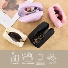 1pc Large Capacity Sanitary Napkin Storage Bag, Multi-Functional Portable Storage Box, Coin Purse And Mini Makeup Bag, Nursing Pad Storage Bag, Tampon Storage Bag, Women's Products Storage Bag, Casual Style, Polyester Material, Storage Solution And Exquisite Gift - Multicolor - View 2