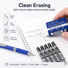 Mechanical Pencil Set, Metal Mechanical Pencil, 0.5mm/0.7mm Refillable Drafting Pencil For Students, School, Office, Writing, Drawing And Sketching - Multiple Styles - View 7