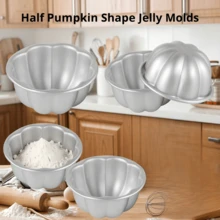 Aluminum Non-Stick Pumpkin Shaped Pudding/Jelly Cake Mold, Suitable For Cake Cups, Perfect For Making Pudding, Jelly, Pancakes And Cakes. Ideal For Halloween, Parties And Various Occasions. - Multicolor - View 16