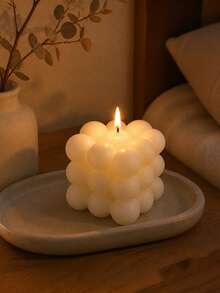 1 buah Lilin Aromaterapi Kubus Lilin Kedelai Bulat Kreatif, Suvenir Pernikahan Mewah, Dekorasi Kreatif Buatan Tangan, Lilin Beraroma Berbentuk Atmosfer, Dekorasi Tempat Lilin Rumah - Multi-aroma - View 5