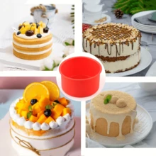 3PCS/Set Round Silicone Cake Molds, Home Oven Air Fryer Baking Tools, Can Make Chiffon Cake, Mousse, Cheesecake. Soft Silicone Non-Stick Design, Easy Release, Flexible And Durable, Supports Oven, Microwave, Freezer Use. Multiple Sizes Available, Stackable For Baking, Used To Make Multi-Layer Birthday Cake Bases, Easy To Clean, Dishwasher , Space-Saving Storage, Beginner-Friendly Baking, Home-Made Birthday Desserts, Essential DIY Baking Round Cake Mold. - View 7