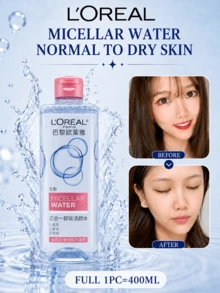 L’Oreal Paris L'Oréal 3-In-1 Micellar Cleansing Water (Moisturizing), Full Size 400ml, Travel Size 95ml, Gentle And Non-Irritating, Refreshing And Non-Sticky, Suitable For All Skin Types - Makeup Remover - View 13