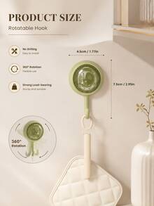 4pcs Self-Adhesive Wall Hooks, Wall Storage Hooks, Towel Hooks, Key Hooks, Towel Rack, Key Rack, Coat Rack, Wall-Mounted Storage Hooks, Bathroom Hooks, Kitchen Utensil Storage, Drill-Free Hooks, Waterproof Hooks, Bathrobe Hooks, Room Decoration, Home Decor, Heavy-Duty Self-Adhesive Hooks, Waterproof, Oil-Resistant, Suitable For Bathroom Shower, Kitchen, Strong Adhesive Hooks, Behind-Door Hooks, Multi-Function Storage Rack, Seamless Wall Hooks, Rust-Proof, Suitable For Home Life, Perfect For Kitchen And Bathroom, Living Room - Multicolor - View 7
