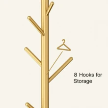Metal Freestanding Hall Tree Coat Rack Stand With 8 Hooks For Entryway Hallway - View 4