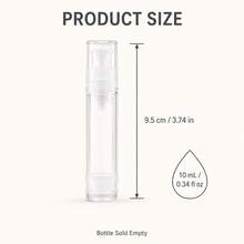 5 Pcs Vacuum Pump Bottle Lotion Eye Cream Foundation Travel Bottle Mini Cosmetic Sample Packaging Portable Makeup Tools Refillable Press Pump Container Small Empty Bottle Cosmetics, Cream Pump Bottle, Cheap Makeup Travel, Cheap Makeup Tools, - Clear - View 6