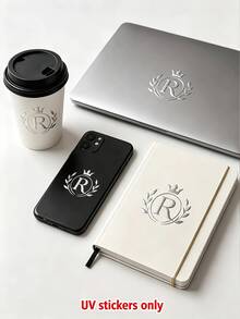 Custom UV Transfer Stickers, Personalized Gold Foil 3D Decals, Custom Logo Name Text Stickers, Waterproof Removable Labels, Suitable For Gift Boxes, Packaging, Cups, Bottles, Wedding DIY And Commercial Brand Promotion - Multicolor - View 9
