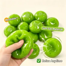 Realistic Fruit Smoothie Squishy Slow Rebound Soft Rubber Stress Relief Toy, Cute Model Desktop Decoration, Creative Anti-Stress Squeeze Ball Kids Toy - Multicolor - View 6