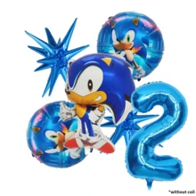 Sonic مجموعة واحدة من ألعاب القنفذ الأزرق السريع الخارقة مع نجمة انفجارية بأسلوب لطيف، أرقام من 1 إلى 9، تشمل مجموعة زرقاء، قماش خلفية نقابة القنفذ الأزرق السريع، مناسبة لحفلات عيد الطفل وألعاب الأطفال وديكورات أعياد الميلاد والتجمعات العائلية - مشاهدة 13