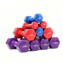 Two Dip‑Coated Dumbbells Are Available In Multiple Weights. They Are Anti‑Rolling, Non‑Slip And Drop‑Resistant. Ideal For Working Out Your Arms, Back And Legs To Meet Home Strength‑Training Needs. - Random Color - View 6