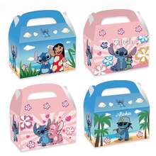 12pcs Anime Girl Theme Birthday Party Gift Boxes, Cute Character Candy Boxes With Handles, Portable Gift Boxes, Anime Theme Birthday Party Decorations, Suitable For Game Night, Birthday Party And Teenager Gifts Theme Snack Candy Boxes - Multicolor - View 1