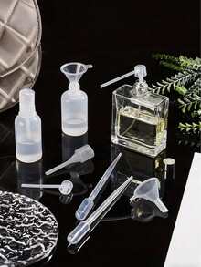 5/10pcs Perfume Refill Tool Set, Includes Plastic Refill Pump, Funnel, Soft Dropper, Small Tool Kit, Suitable For Small Refillable Perfume Bottles - View 2