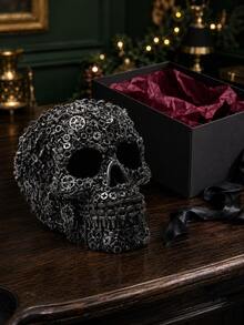 1pc Resin Screw Head Skull Decor, Horror Decoration, Unique Accessory, Best Birthday Gift - Multicolor - View 8