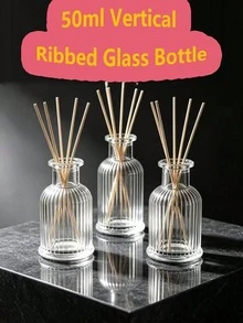 3Pcs 50ML Empty Aromatherapy Diffuser Bottles, DIY Fillable, Home Decor Vases, Party Gifts, Aromatherapy Accessories (Without Bottle Caps) - 50ml - View 6