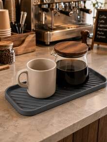 Available In 2 Colors, Bathroom Tray Soft Draining Mat, Soft Drainage Tray, Flexible Material, Non-Slip And Durable, With Hanging Holes - Multicolor - View 15