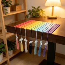 Diamond Painting Positioning Ruler Set, Tassel Bookmark, Release Paper And Fabric Storage Accessories, Multi-Functional DIY Craft Materials, Holiday Gift Choice For Craft Enthusiasts - A - View 6