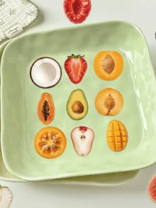 50pcs Fresh Cut Fruit PET Stickers, Waterproof Transparent Creative Cartoon Stickers, Suitable For Decorating Phones, Tablets, Luggage, Guitars, Skateboards - 1 Set - View 7
