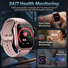 KENPANG Smartwatch Olahraga Luar Ruangan Unisex Terbaru 2026, Baterai 1400mAh, Lampu LED Terintegrasi, 100+ Mode Olahraga, Panggilan HD Real-Time, Pelacakan Data Aktivitas & Kebugaran, Pemantauan Tidur, Tahan Air, Layar Sentuh Penuh 2,01 Inci, Pelacak Kebugaran untuk Pria dan Wanita - View 8