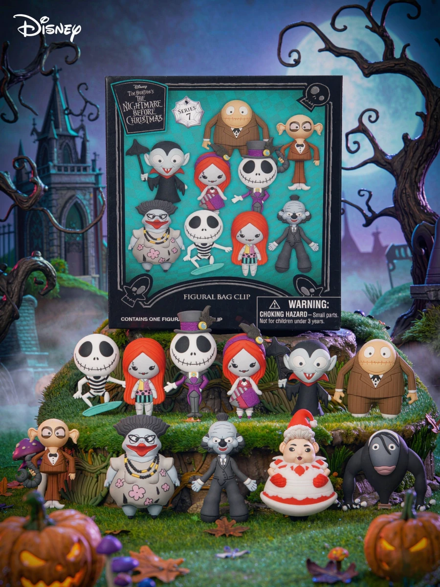 Monogram Disney 1個通用 NBC 授權神秘盲袋 3D 非毛絨填充 Jack Sally 鑰匙圈,萬聖節聖誕禮物 - MN-22700 - 查看 1