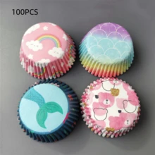 Cangkir Kertas Kue, Perlengkapan Dekorasi Pesta, Cangkir Kertas Sekali Pakai Tahan Minyak untuk Memanggang Muffin, Kertas Alas Kue - View 19