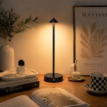 LED Wireless Touch Desk Lamp, 1800mAh Lithium Battery - USB Rechargeable, With Sensitive Touch Sensor Switch, 3-Color Adjustable Light, Multi-Function Lighting Decor, Compact Night Light, Modern Home Decor, Suitable For Living Room/Bedroom/Study/Office/Entryway And More - Desk Lamp - View 12