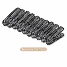 10pcs Modern Clothes Peg Set, Transparent Black Beige PET Laundry Clips, No-Mark Strong Grip Clamps, Windproof Non-Slip Hanger Clips, Suitable For Home Balcony Washing & Drying, Travel, Dorm Storage, Holiday Gift - Multicolor - View 11
