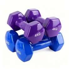 Two Dip‑Coated Dumbbells Are Available In Multiple Weights. They Are Anti‑Rolling, Non‑Slip And Drop‑Resistant. Ideal For Working Out Your Arms, Back And Legs To Meet Home Strength‑Training Needs. - Random Color - View 5