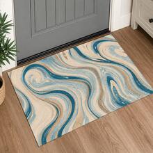 Minimalist Striped Print Long Runner Rug, Indoor Home Decor, Kitchen Runner, Entryway Doormat, Hallway Entrance Decor, Bedroom Bedside Rug, Living Room Rug, Laundry Room Mat, Bathroom Bath Mat, Suitable For Apartment, Dorm And Home Daily Decor - Multicolor - View 2