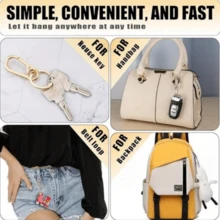 5pcs Durable Alloy Metal Keychains, Convenient Key Rings And Key Chain Storage Bags With Sturdy Clips And Car Key Hooks, Versatile For Daily Use - Carabiner - View 7