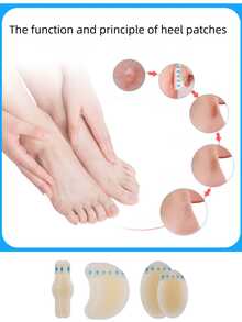 Anti-Friction Foot Pads, Special Cushion And Non-Slip Pads Designed For Foot Care, Suitable For Invisible Blister Patches And Anti-Friction Heel Protection Pads, Applicable For Outdoor, Sports, Travel, Modeling, Home, Office And School. - Thick style - View 9