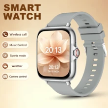 QAGSFLC Premium Unisex Smartwatch With Comfortable Silicone Strap, Calorie, Step, Sports Mode, Music Playback, Alarm, Remote Camera, Stopwatch, Wireless Call, Customizable Watch Face, USB Charging, Multi-Function Fashion Smartwatch - Multicolor - View 5