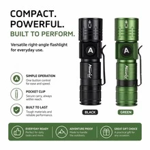 Zoomable High Power LED Flashlight, Aluminum Alloy Handheld Portable Torch, USB Rechargeable Outdoor Light, Alonefire For Camping, Hiking, Hunting, Fishing, Emergency Survival - Multicolor - View 4