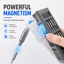 Newly Upgraded 44-In-1 Precision Screwdriver Kit, Magnetic Mini Screwdriver Set With Premium Storage Case, Portable Electronics Repair Tool Kit For Phone, Laptop, Computer, Watch, Glasses & DIY - Grey - View 5