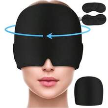 1pc Comfortable Eye Mask, Silky Fabric, Elastic Pressure-Relieving Eye Patch, Suitable For Light-Blocking Sleep, Soft And Durable Head-Worn Eye Mask - Multicolor - View 3