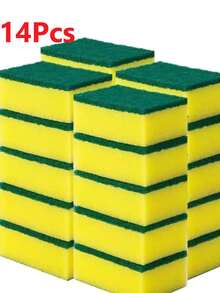 Dish Sponge, Cleaning Cloth, Dishcloth, Kitchen Cleaning, Dish & Pot Scrubbing, Amazing Wiping, High Cleaning Power For Home Use - Army Green - View 17