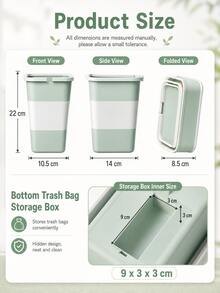 Foldable Car Trash Can, Multi-Functional Car Trash Can, Umbrella Storage, Portable Car Wash Bucket, Office Trash Can, Multi-Functional Storage Box, Suitable For Car, Office, Living Room, Multiple Colors Available - Multicolor - View 5