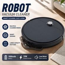 Smart Robot Vacuum Cleaner Fully Automatic Cleaning, Powerful Suction Deep Cleaning Carpets And Floors, Long Battery Life Durable And Reliable, Essential For Home Cleaning, Saves Time And Effort - Multicolor - View 2