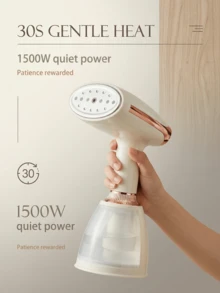 SOKANY 便攜式旅行手持掛燙機 SK-12003，30秒快速加熱迷你衣物蒸汽熨斗，105ml水箱，適合居家與旅行使用 - 日規A型插(100V) - 查看 1