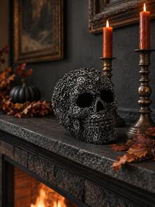 1pc Resin Screw Head Skull Decor, Horror Decoration, Unique Accessory, Best Birthday Gift - Multicolor - View 3