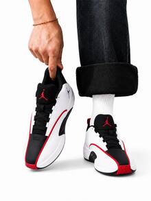 Nike New Jordan All Game Men's Basketball Shoes For Competition And Training I85 PF Cushioned Basketball Shoes - Black, White, Red - View 2