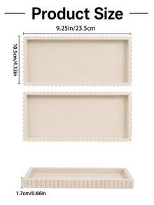 1/2 Pieces Silicone Decorative Tray Set - Rectangular Jewelry Dish, Cosmetic Organizer, Bathroom Catch-All Tray, Small Storage Tray - View 12
