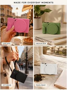 Suitable For PowerShot G7 X Mark III Camera Silicone Protective Case, Scratch Resistant, Cushioned And Anti-Collision Body, Suitable For Travel, Daily Use Camera Silicone Sleeve, Camera Bag, Camera Accessories, Camera Pouch Camera Case - Multicolor - View 7