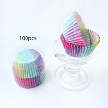 Cake Cups, Party Decorations, Oil-Proof Disposable Muffin Baking Cups, Baking Bottom Paper - View 12