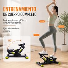 Stepper Multifuncional Con Bandas De Resistencia Pantalla Digital Fitness Casa - Negro - Ver 9